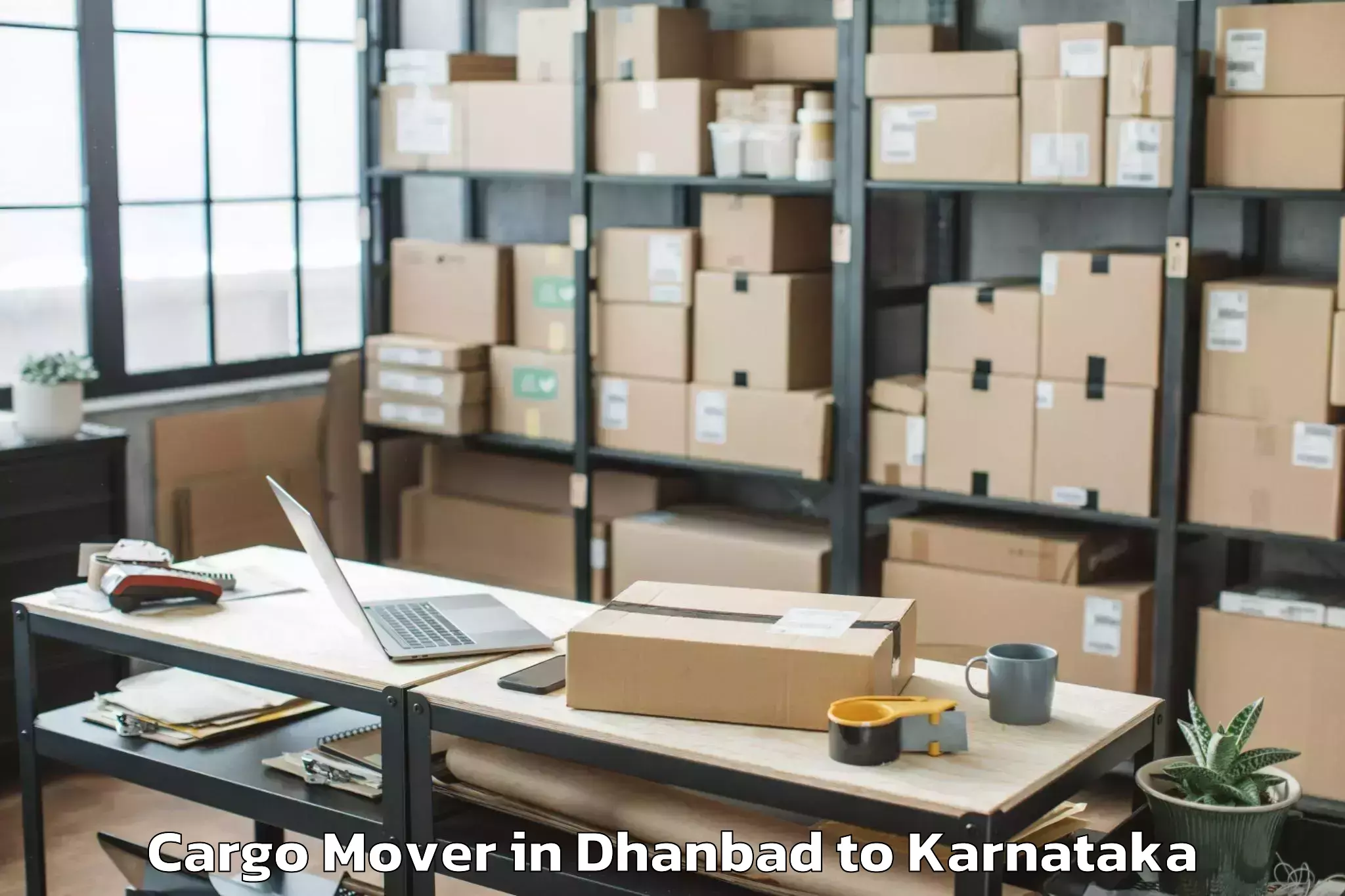 Get Dhanbad to Sharnbasva University Gulbarga Cargo Mover